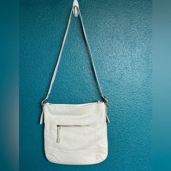 Coach Vintage Y2K SoHo Slim Duffle Legacy White Leather Shoulder Crossbody Bag - Picture 4 of 14